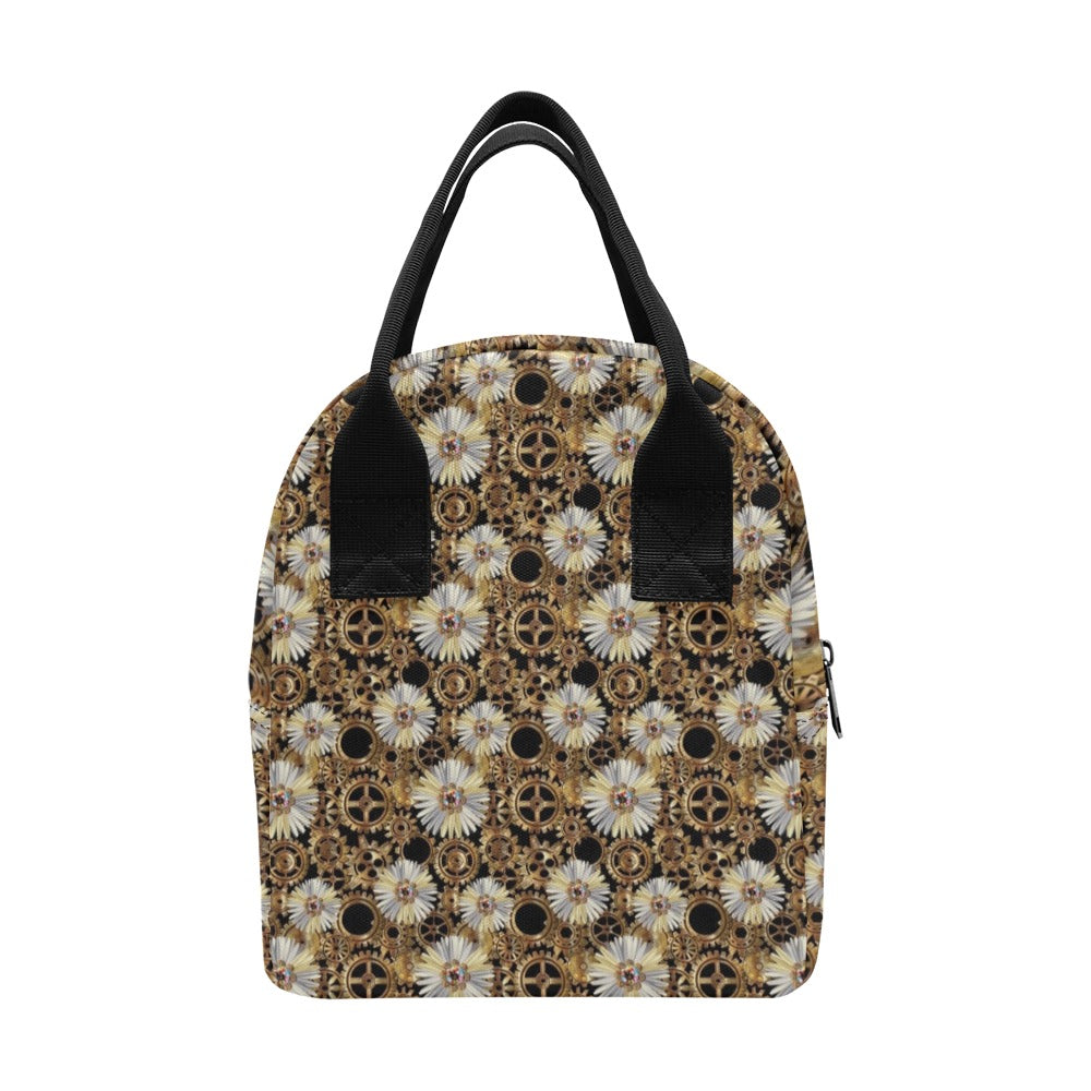 Steampunk Print Design LKS305 Insulated Lunch Bag