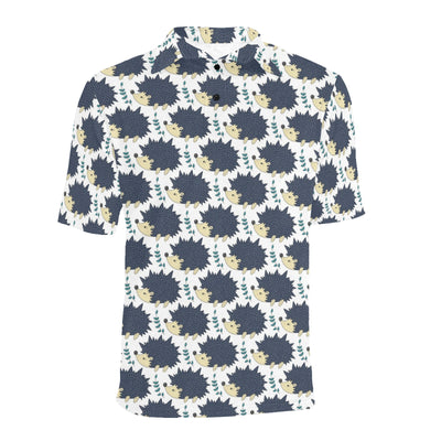 Hedgehog Print Design LKS401 Men Polo Shirt