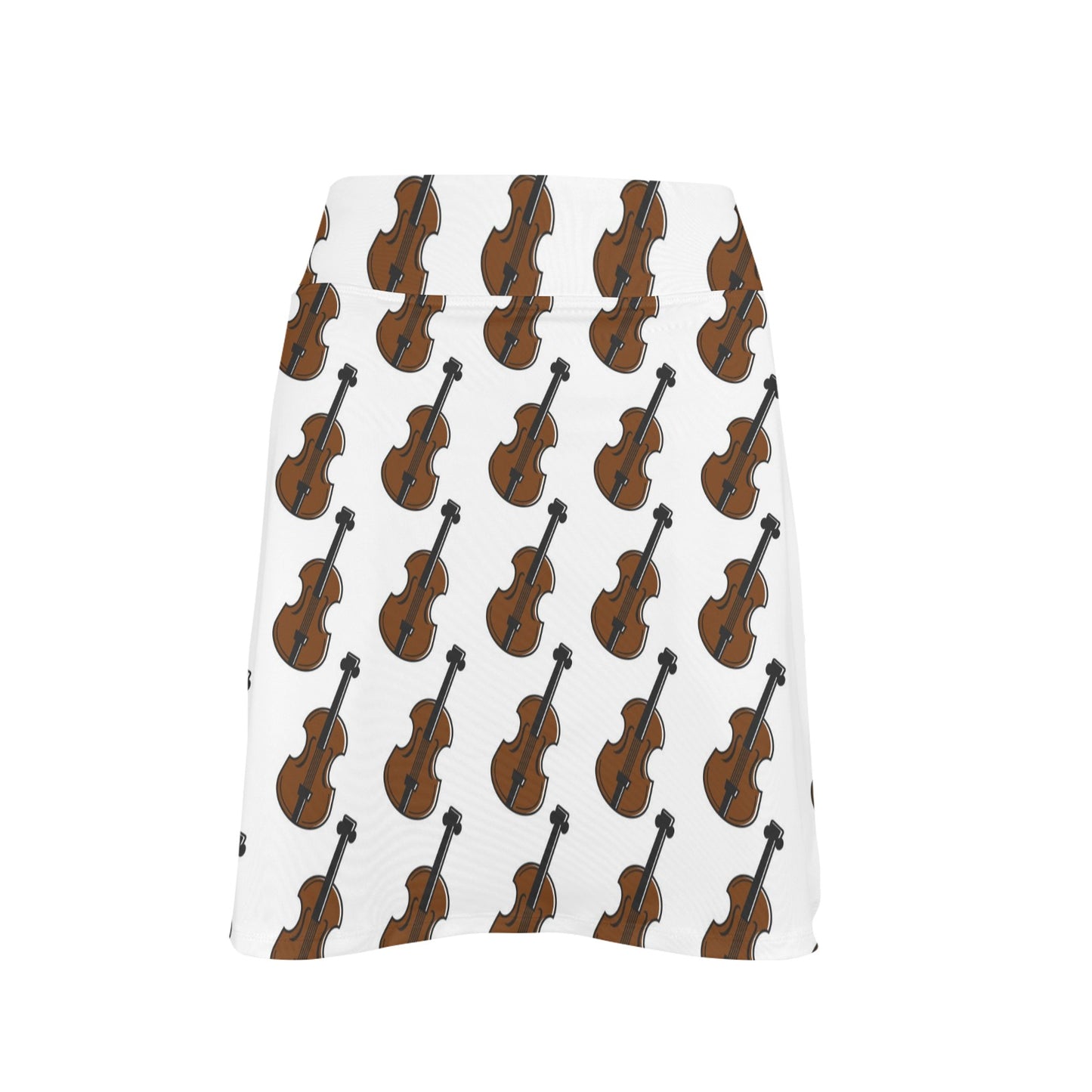 Violin Print Design LKS405 17" Golf & Pickleball Skort with Pockets