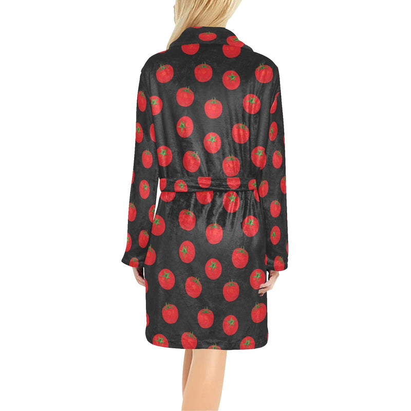 Tomato Print Design LKS305 Women's Fleece Robe