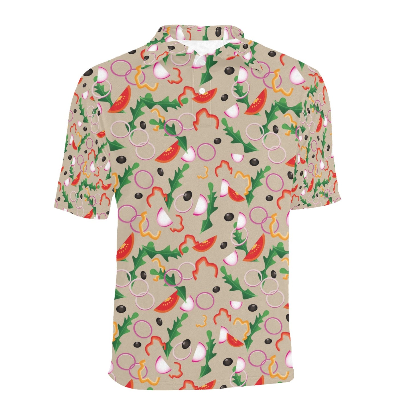 Salad Print Design LKS303 Men Polo Shirt