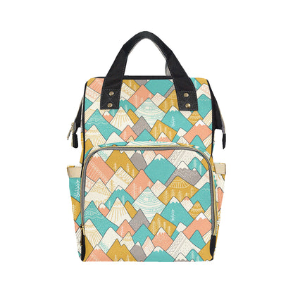Mountain Pattern Print Design 02 Diaper Bag Backpack