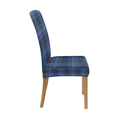 Tartan Blue Print Design LKS304 Dining Chair Slipcover