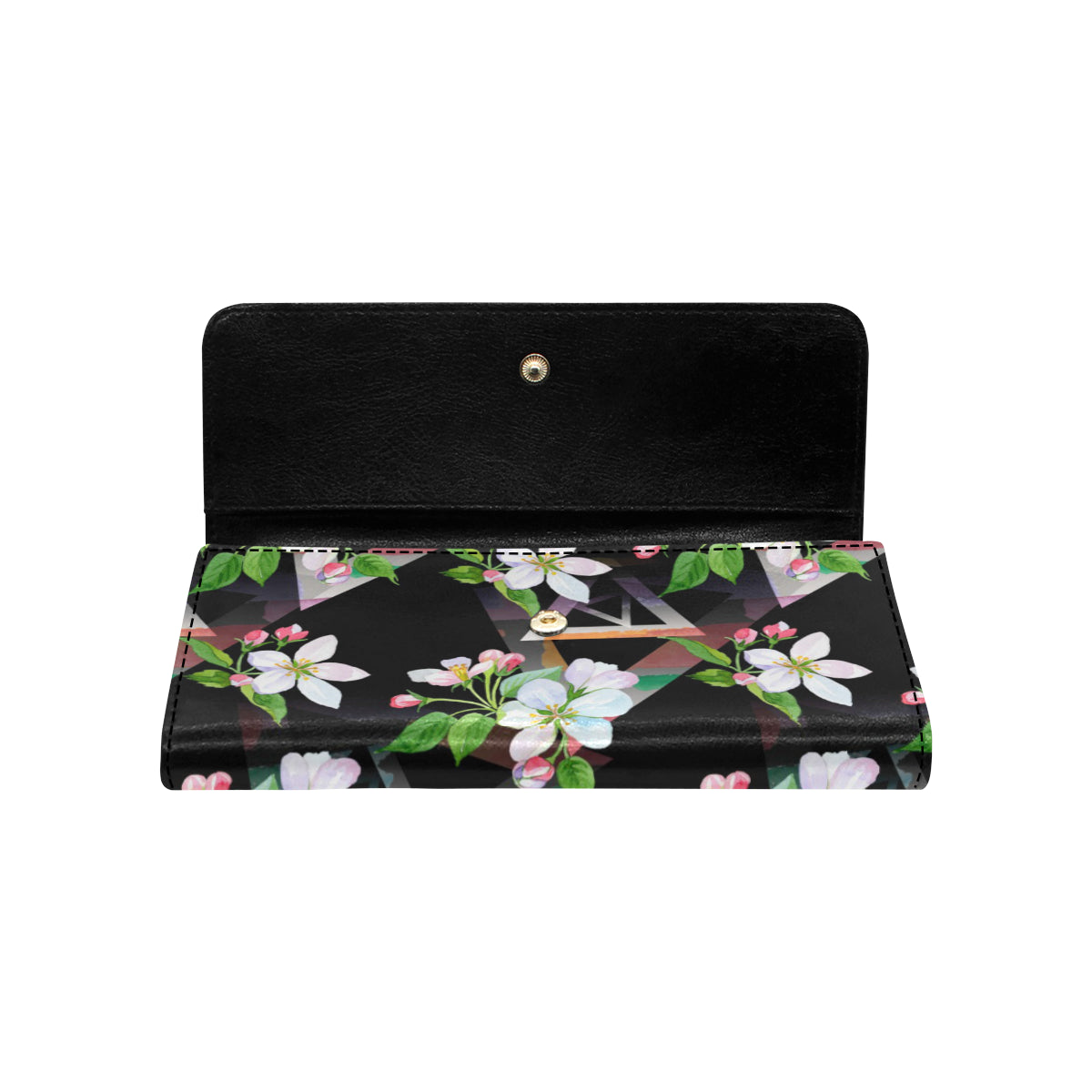 Apple blossom Pattern Print Design AB07 Women's Trifold Wallet