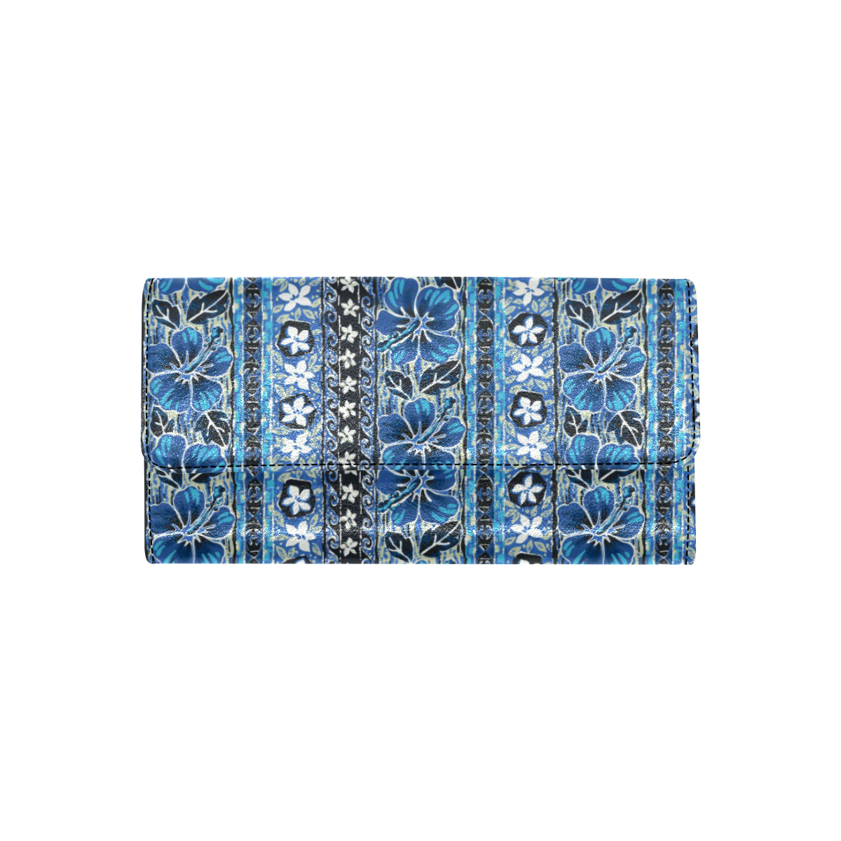 Hawaiian Themed Pattern Print Design H012 Women's Trifold Wallet