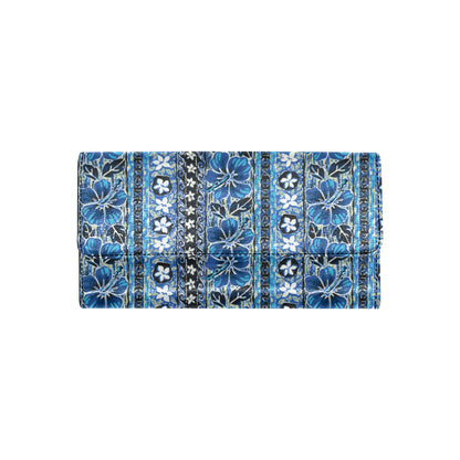 Hawaiian Themed Pattern Print Design H012 Women's Trifold Wallet