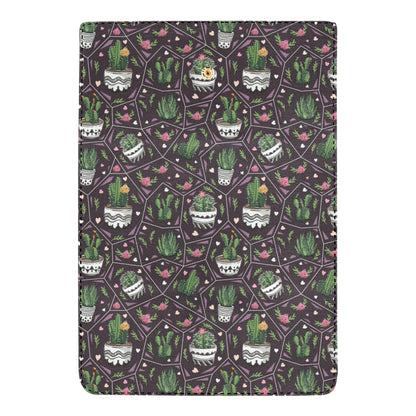 Cactus Pattern Print Design 03 Women's Trifold Wallet
