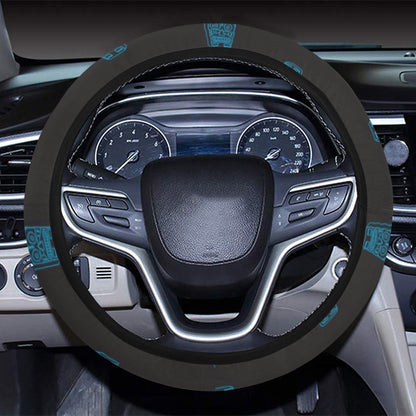 Totem Print Design LKS304 Steering Wheel Cover with Elastic Edge