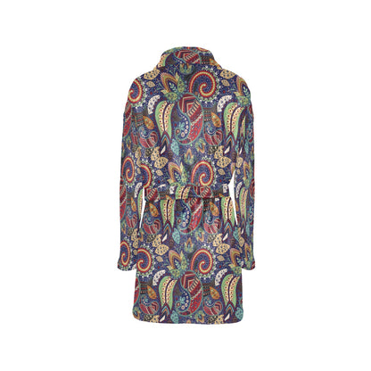 Paisley Boho Pattern Print Design A03 Women's Fleece Robe