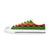 Serape Print Design LKS306 Women's White Low Top Shoes