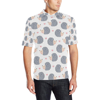 Hedgehog Baby Pattern Print Design 03 Men Polo Shirt