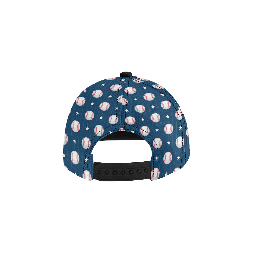 Baseball Star Print Pattern Snapback Cap