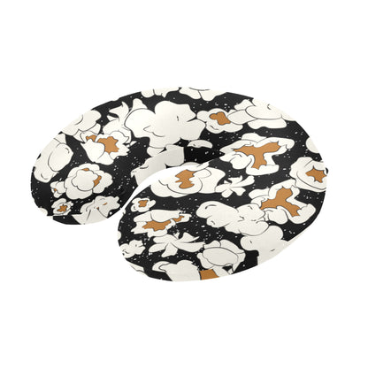 Popcorn Pattern Print Design A02 U-Shaped Travel Neck Pillow