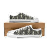 Skull King Print Design LKS307 Women's White Low Top Shoes