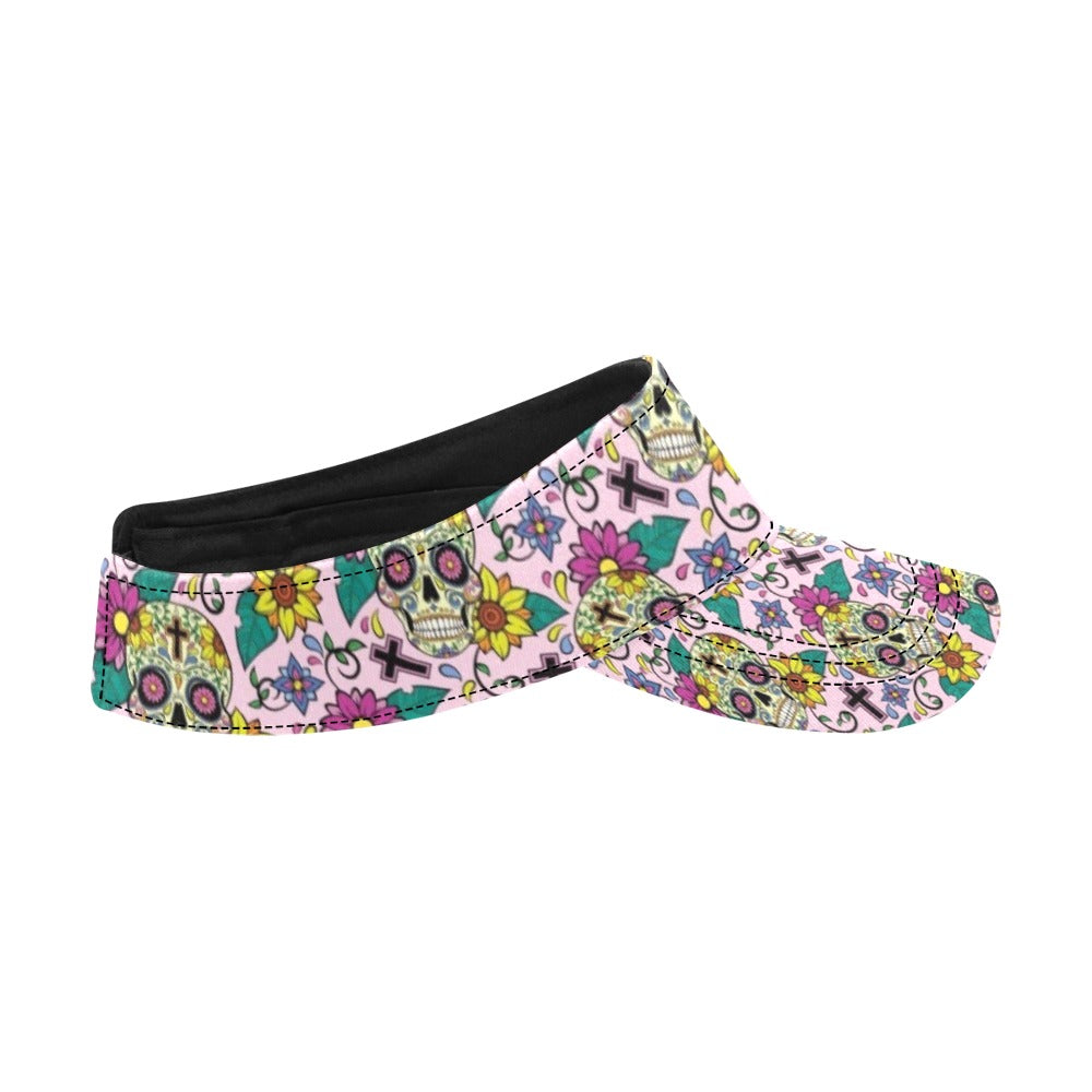 Sugar Skull Print Design LKS307 Unisex Sun Visor