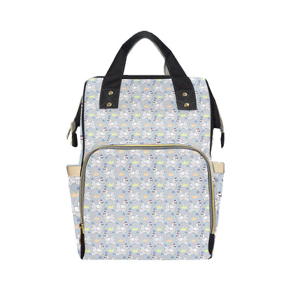 Maltese Pattern Print Design 04 Diaper Bag Backpack