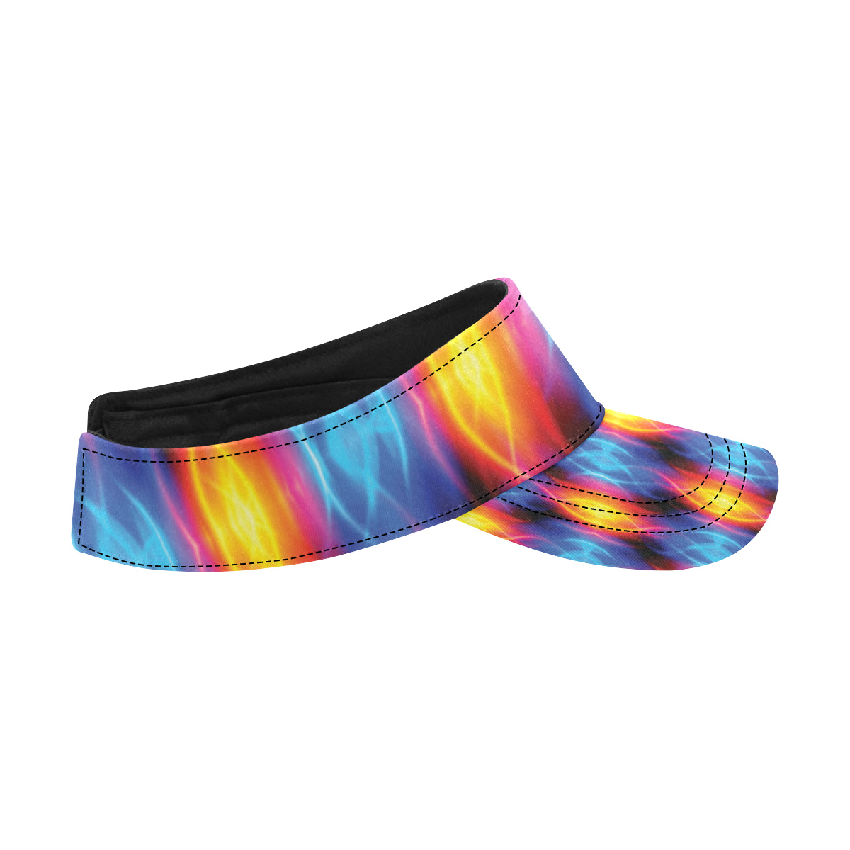 Flame Fire Blue Design Print Unisex Sun Visor