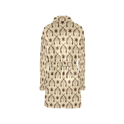 Western Cowboy Print Design LKS302 Women's Fleece Robe