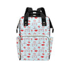 Hockey Red Equipment Print Design LKS305 Diaper Bag Backpack