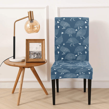 Guinea Fowl Print Design LKS401 Dining Chair Slipcover