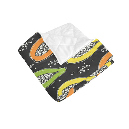 Papaya Pattern Print Design PP05 Premium Quilt
