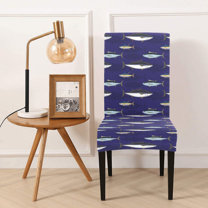 Tuna Fish Print Design LKS304 Dining Chair Slipcover