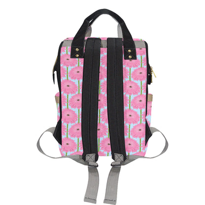 Gerberas Pattern Print Design GB01 Diaper Bag Backpack