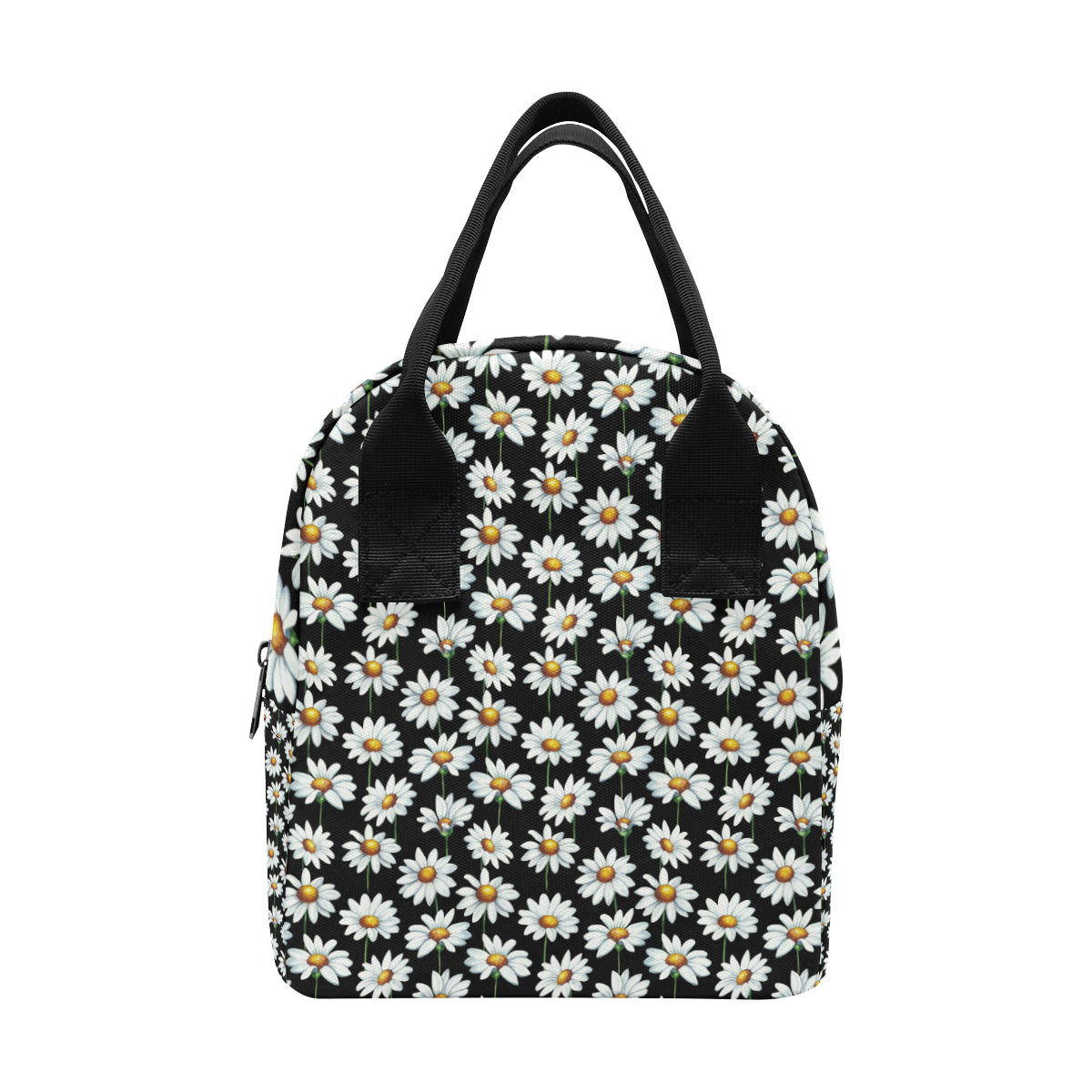 Daisy Print Pattern Insulated Lunch Bag