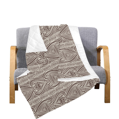 Maori Pattern Print Design 04 Premium Quilt