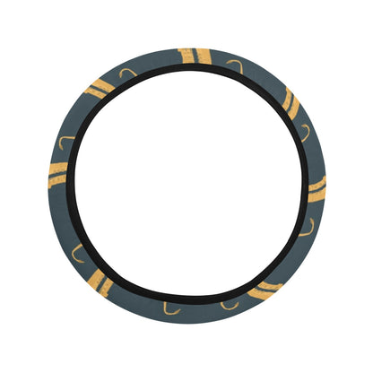 Saxophone Print Design LKS401 Steering Wheel Cover with Elastic Edge