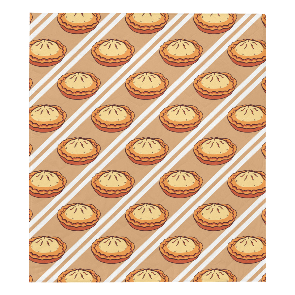 Pie Pattern Print Design A02 Premium Quilt