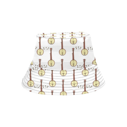 Banjo Print Design LKS402 Unisex Bucket Hat
