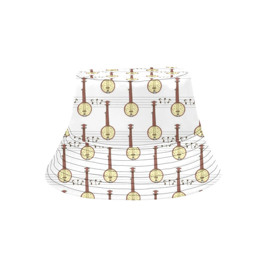 Banjo Print Design LKS402 Unisex Bucket Hat