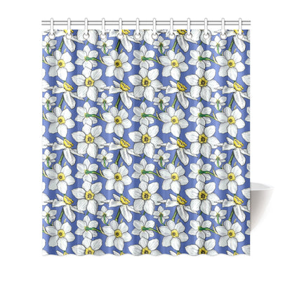 Daffodils Pattern Print Design DF08 Shower Curtain