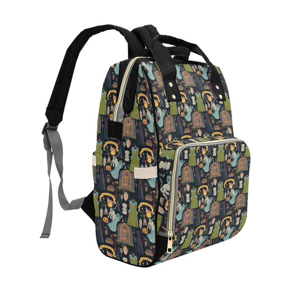 Creepy Halloween Print Design LKS304 Diaper Bag Backpack