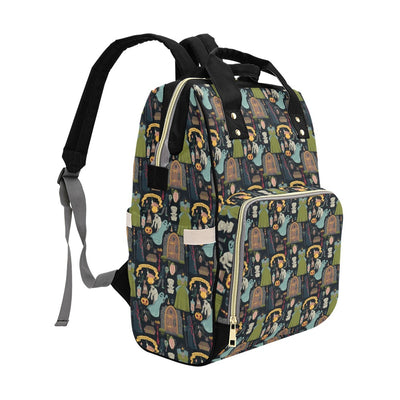 Creepy Halloween Print Design LKS304 Diaper Bag Backpack