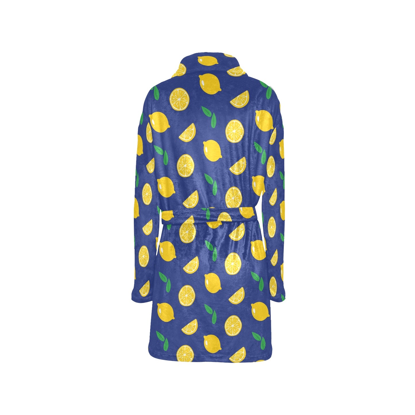 Citrus  Pattern Print Design 02 Women's Fleece Robe