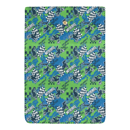 Motocross Pattern Print Design 04 Women's Trifold Wallet