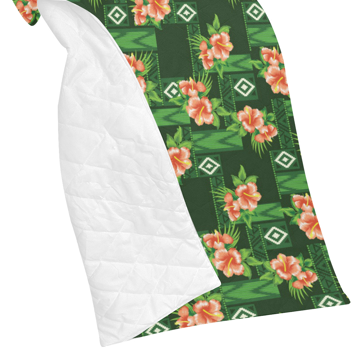 Hibiscus Pattern Print Design HB05 Premium Quilt