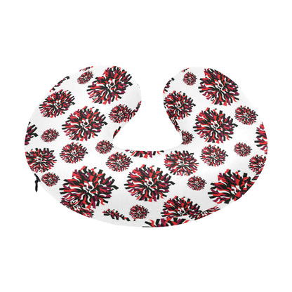 Cheerleader Pattern Print Design 01 U-Shaped Travel Neck Pillow