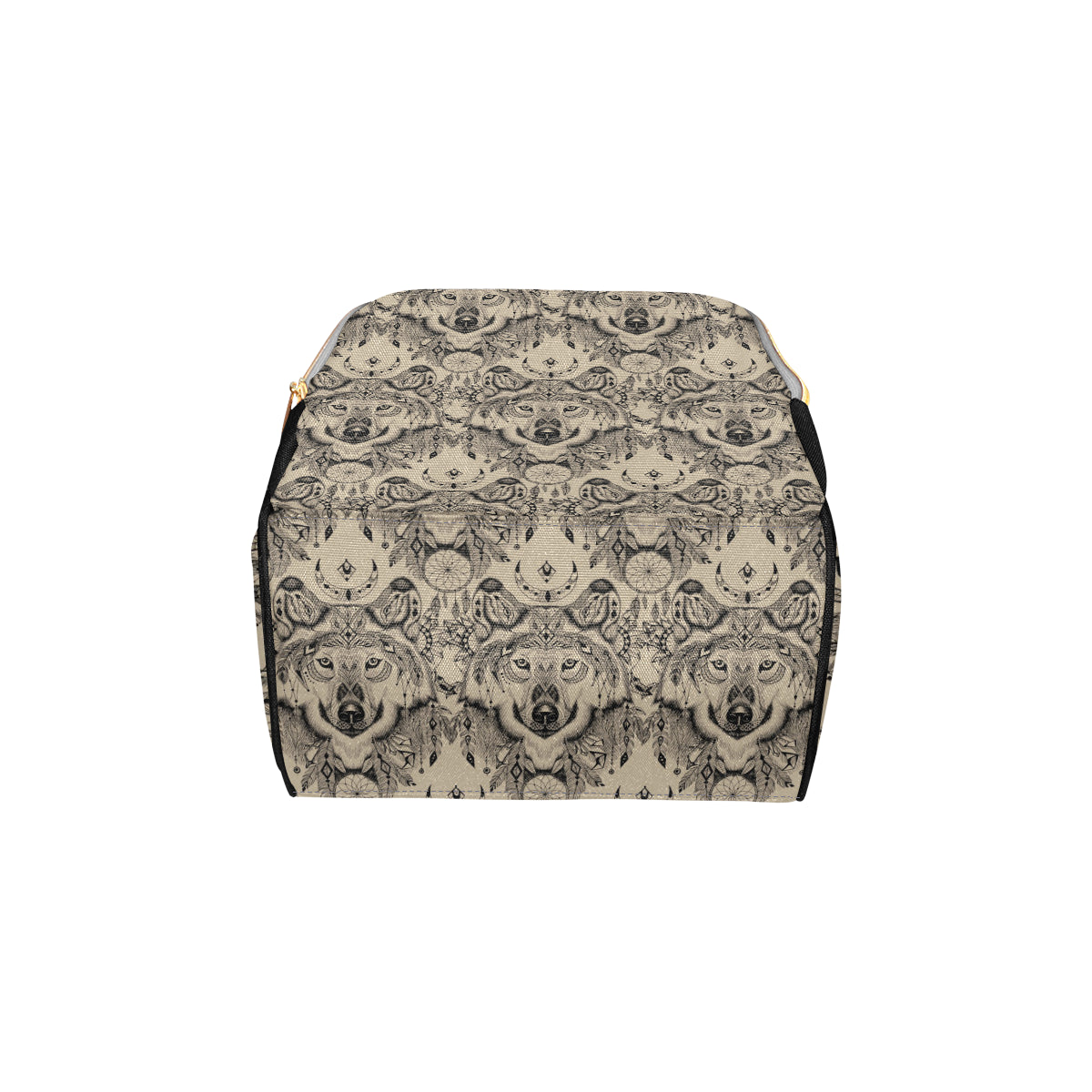 Indian Boho Wolf Diaper Bag Backpack
