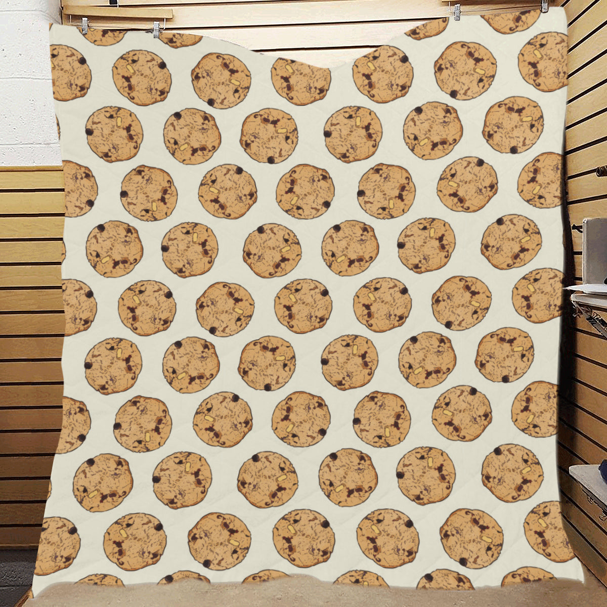 Cookie Pattern Print Design 05 Premium Quilt