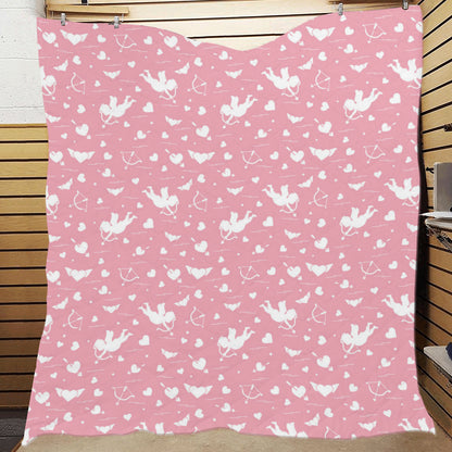 Cupid Pattern Print Design 03 Premium Quilt
