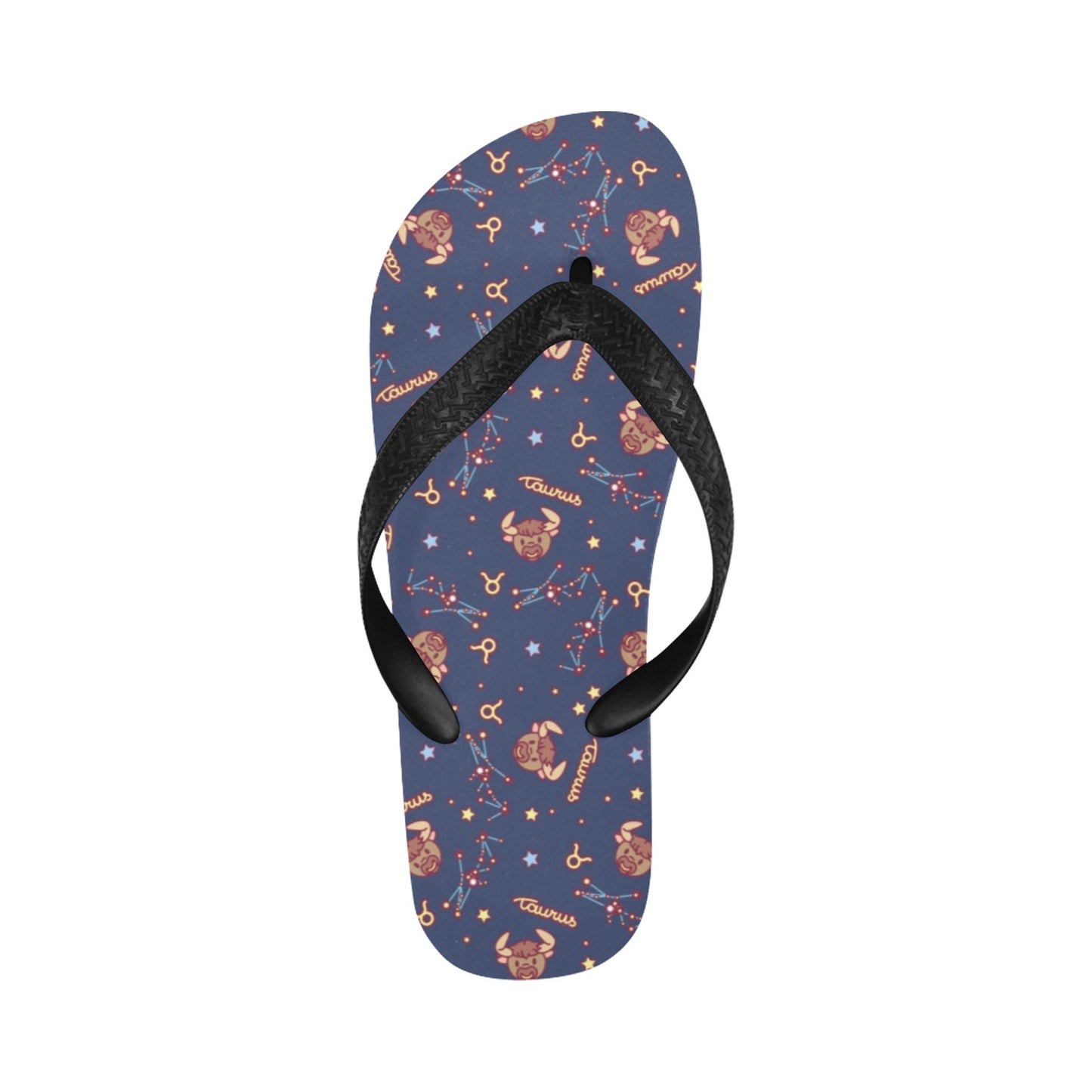 Taurus Print Design LKS304 Flip Flops