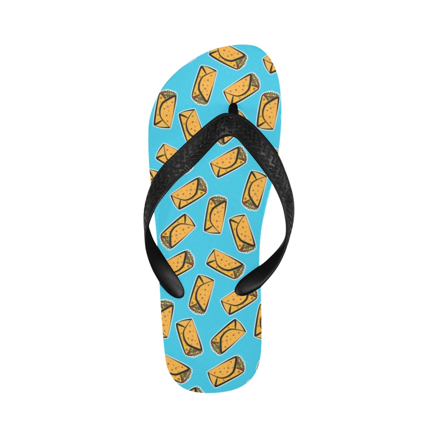 Burrito Print Design LKS301 Flip Flops