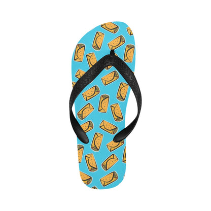 Burrito Print Design LKS301 Flip Flops