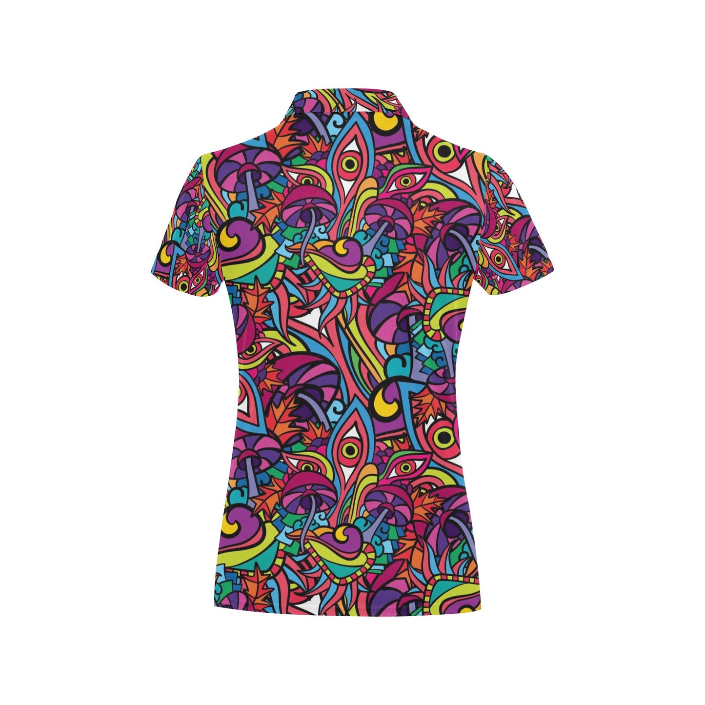 Trippy Print Design LKS302 Women's Polo Shirt