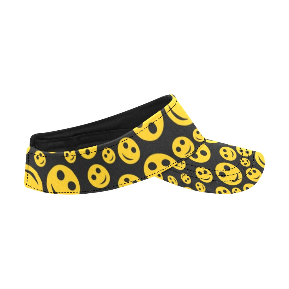 Smiley Face Emoji Print Design LKS304 Unisex Sun Visor