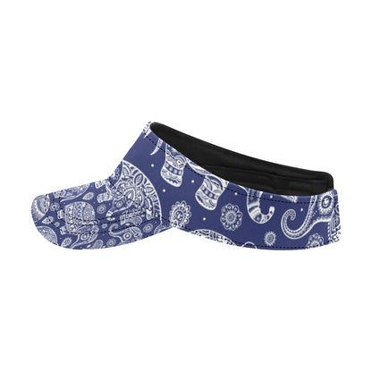 White Elephant Mandala Unisex Sun Visor