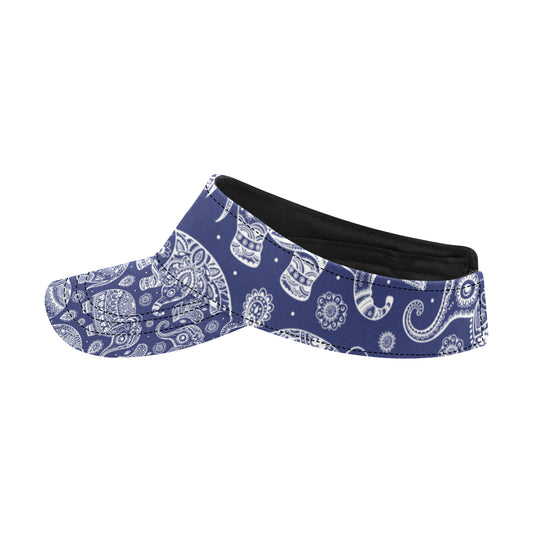 White Elephant Mandala Unisex Sun Visor